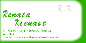 renata kienast business card